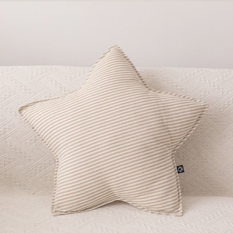 Cotton Linen Stripe Pillow - Just Kidding Store