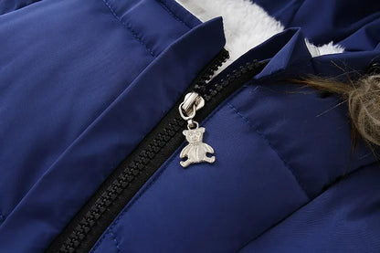 Infant Snowsuit - Warm Hooded Jumpsuit Set - Just Kidding Store