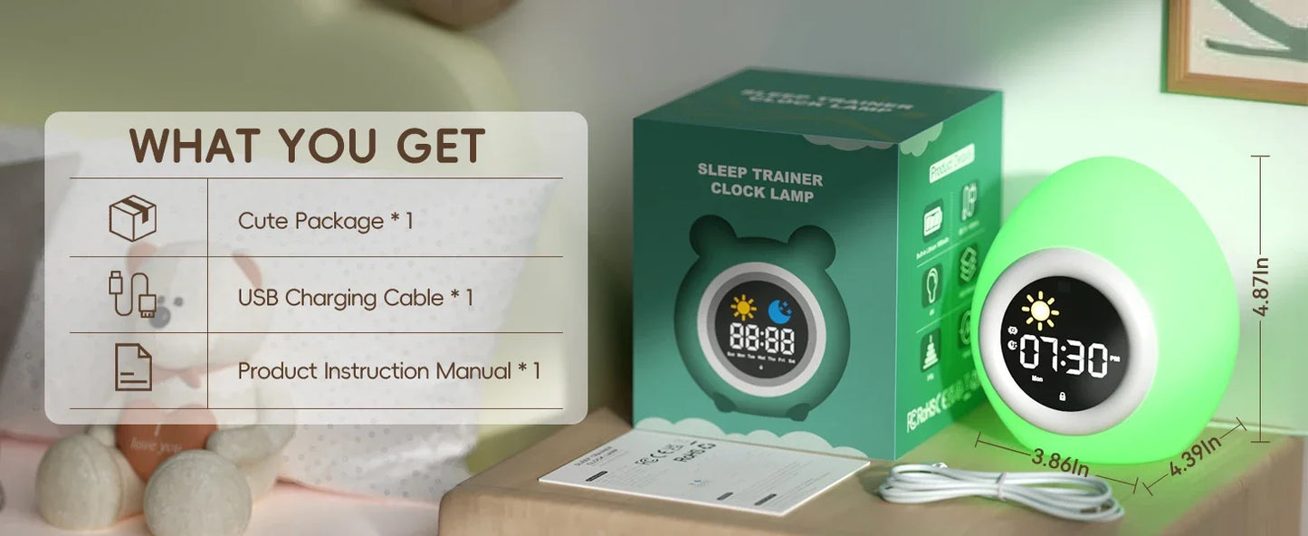 Alarm Clock Touch Control Night Light - Just Kidding Store