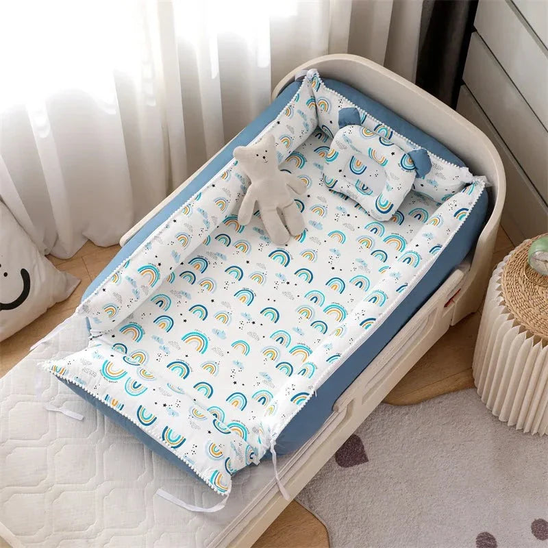 Baby Nest Portable High Border Infant Crib Just Kidding Store