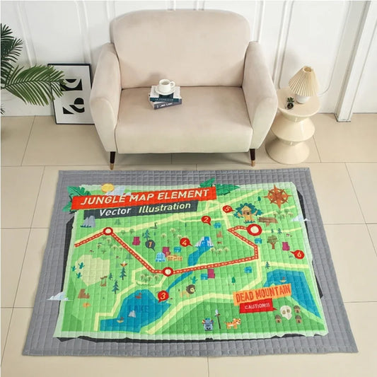 Oversized Play Mat - Quilted Anti Skid Carpet - Just Kidding Store