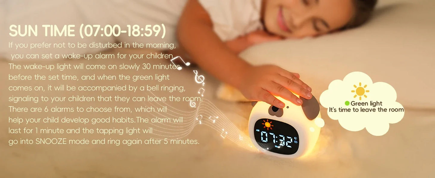 Alarm Clock Touch Control Night Light - Just Kidding Store