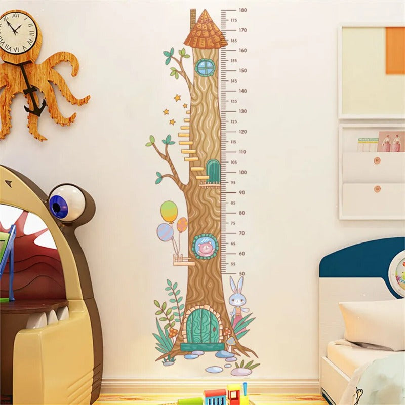 Growing Tree Height Measure Decal - Growth Chart Sticker - Just Kidding Store