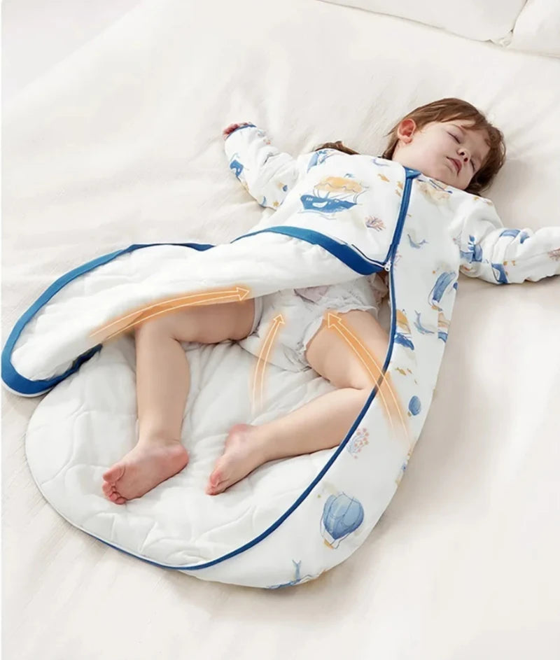 Thermostatic Sleeping Bag - Removable Sleeves Sleep Sack - Just Kidding Store