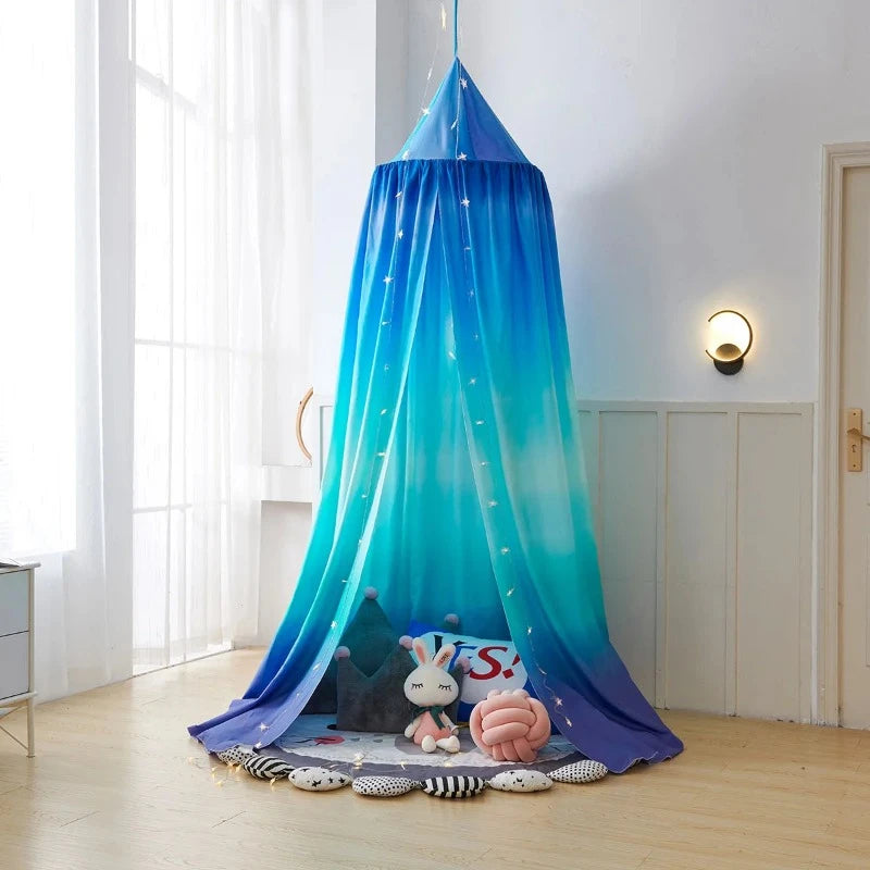 Ombre Blue Bed Canopy - Just Kidding Store