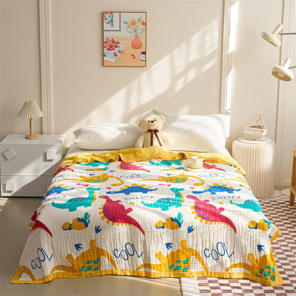 Pure Cotton Six Layer Muslin Blanket - Just Kidding Store