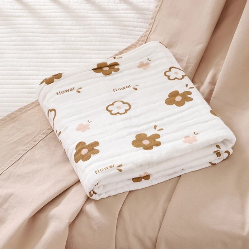 4 Layers Muslin Swaddle Blanket - Just Kidding Store