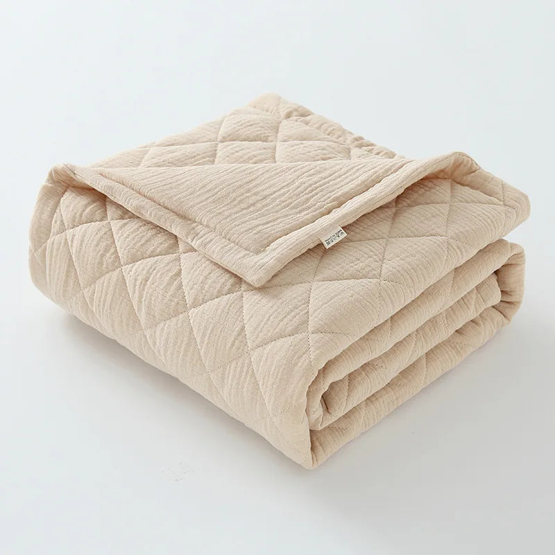 Premium Quilted Muslin Baby Blanket - Just Kidding Store