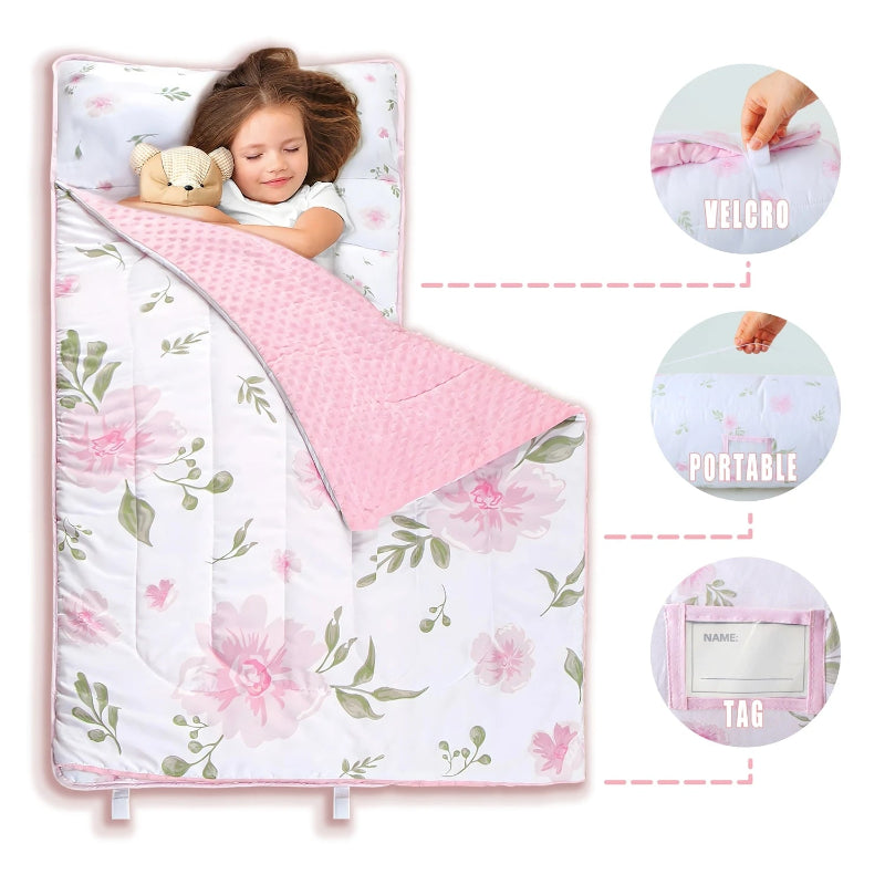 Toddler Nap Mat - Sleeping Envelope With Pillow - Just Kidding Store