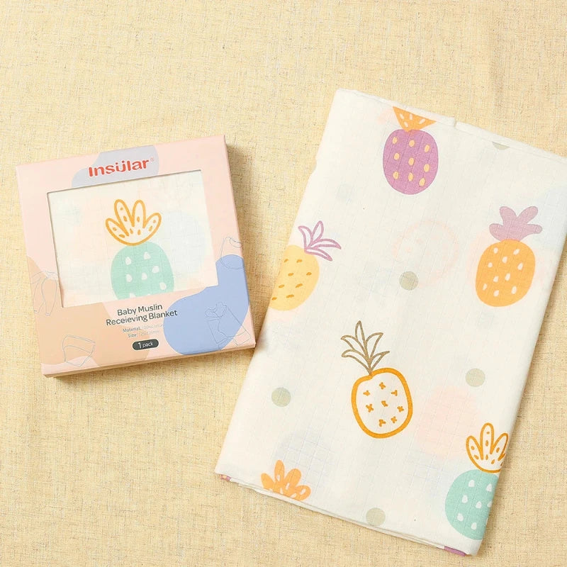 Double Layer Cotton Gauze Muslin Baby Blanket - Just Kidding Store