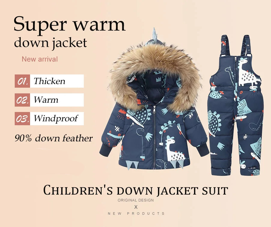 Duck Down Baby Toddler Infant Ski Set - Just Kidding Store