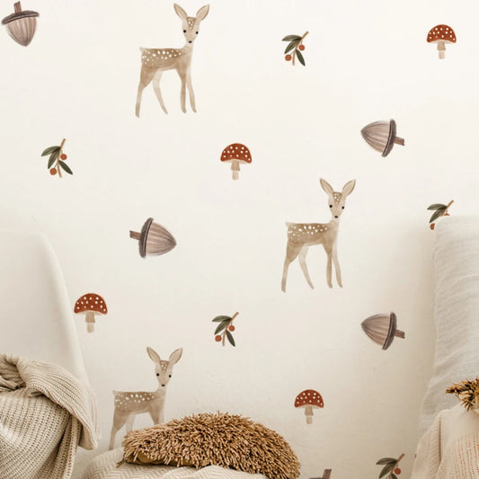 Little Fawn Forest Wall Decals - Just Kidding Store