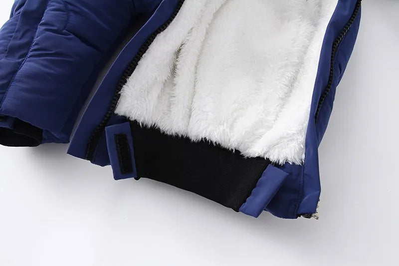 Infant Snowsuit - Warm Hooded Jumpsuit Set - Just Kidding Store