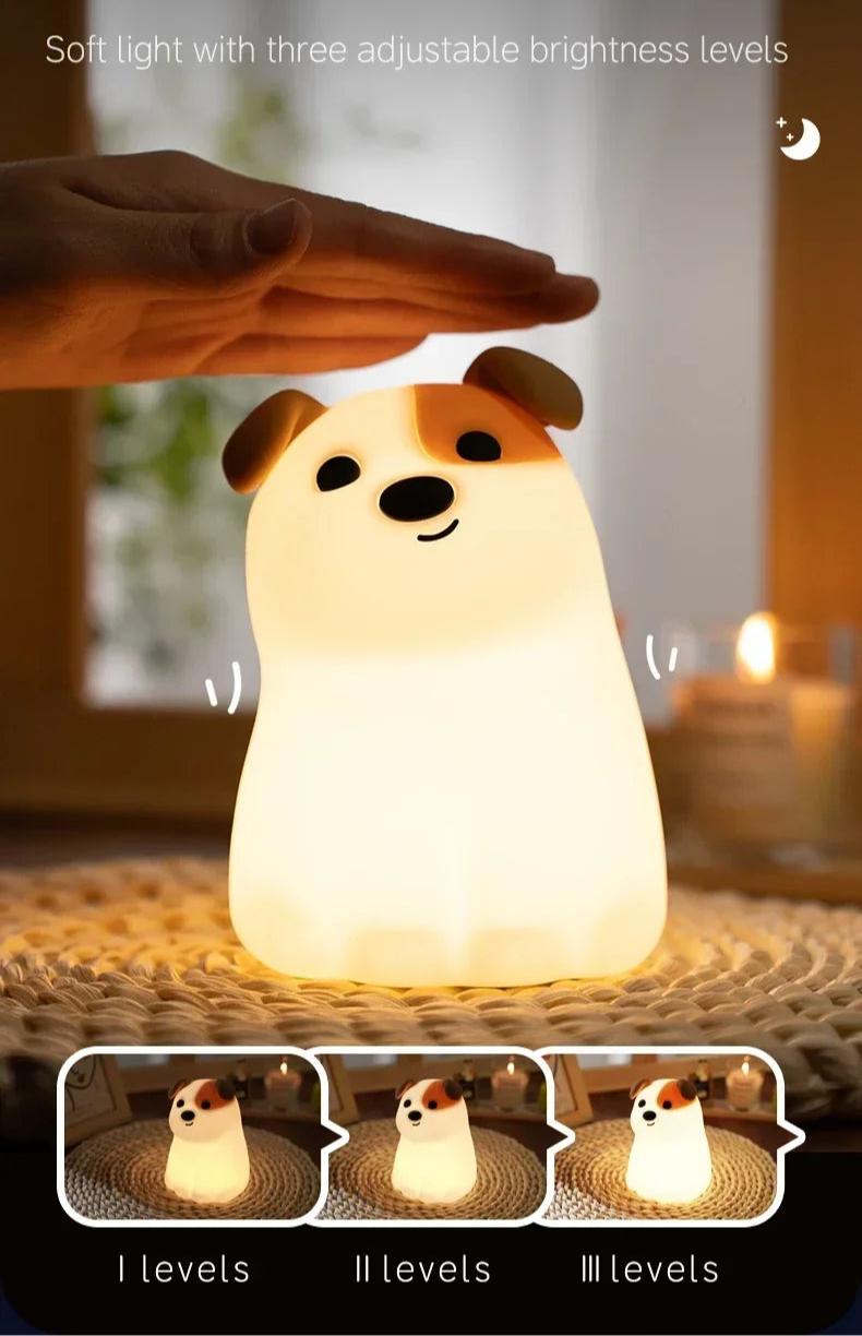 Doggy LED Night Light - Tap Control Colour Changing Lamp - Just Kidding Store