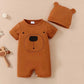 Baby Bear Summer Romper With Hat - Just Kidding Store