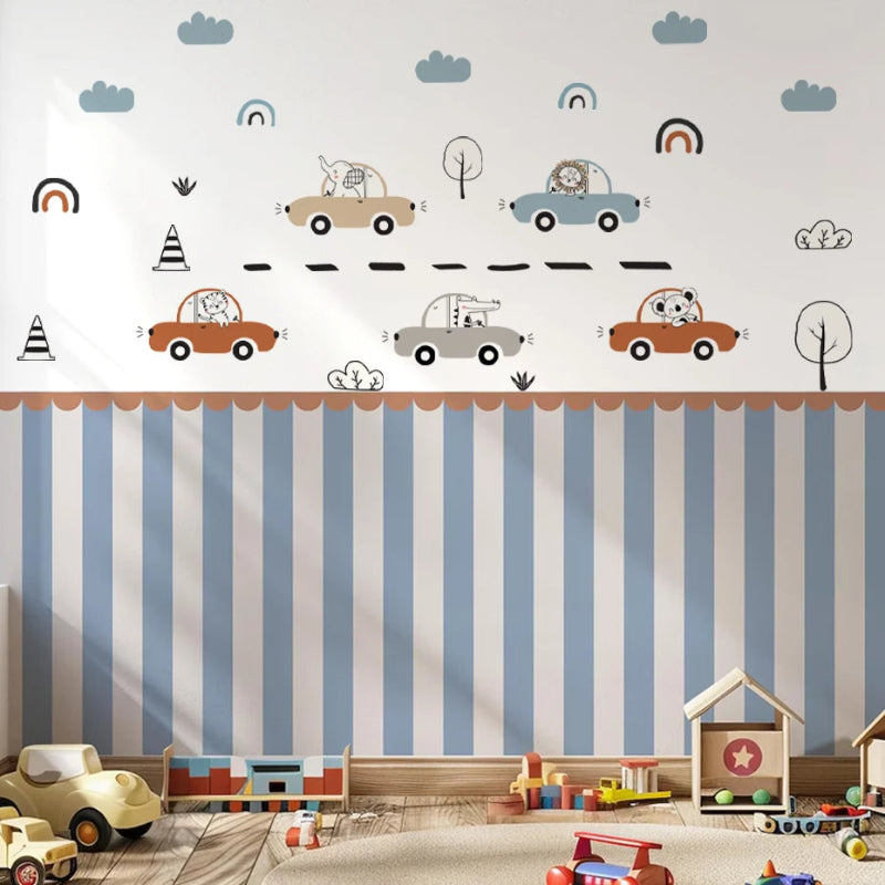 Whimsical Road Trip Wall Stickers - Just Kidding Store