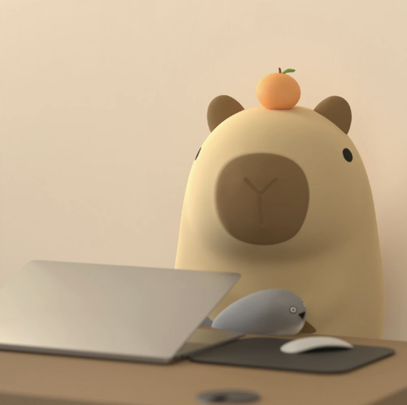 Capybara Silicone Night Light - Just Kidding Store