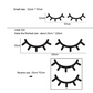 Sleepy Eyes Wall Decal - Eyelashes Stickers