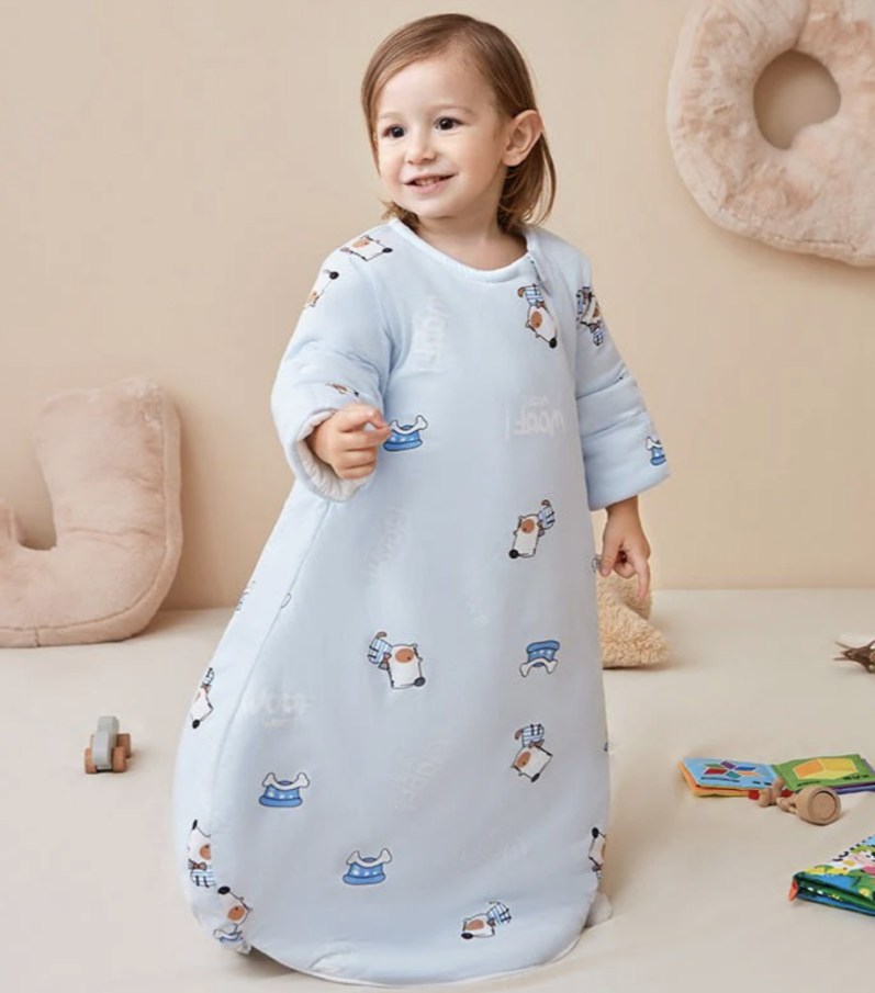 Sleeping Bag - Thick Winter Detachable Sleeves Anti-Kick Sleepsack - Just Kidding Store