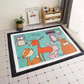 Oversized Play Mat - Quilted Anti Skid Carpet - Forest Friends - Just Kidding Store