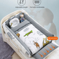 Multifunctional Baby Nest - Portable High Border Infant Crib Set - Just Kidding Store