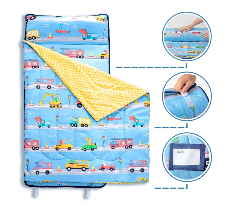 Toddler Nap Mat - Sleeping Envelope With Pillow - Just Kidding Store