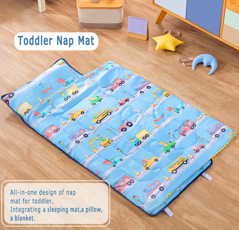 Toddler Nap Mat - Sleeping Envelope With Pillow - Just Kidding Store