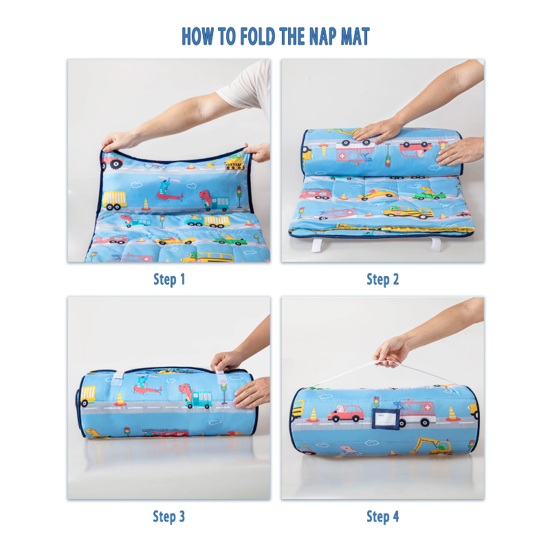 Toddler Nap Mat - Sleeping Envelope With Pillow - Just Kidding Store