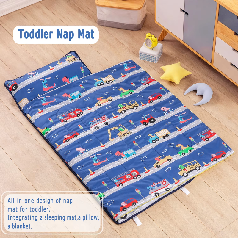 Toddler Nap Mat - Sleeping Envelope With Pillow - Just Kidding Store