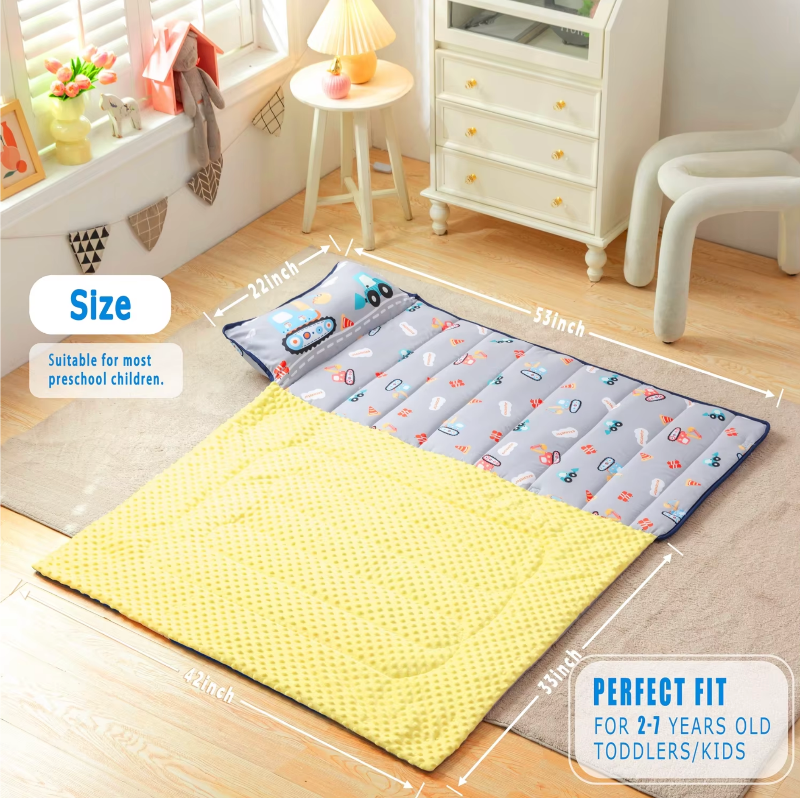 Toddler Nap Mat - Sleeping Envelope With Pillow - Just Kidding Store