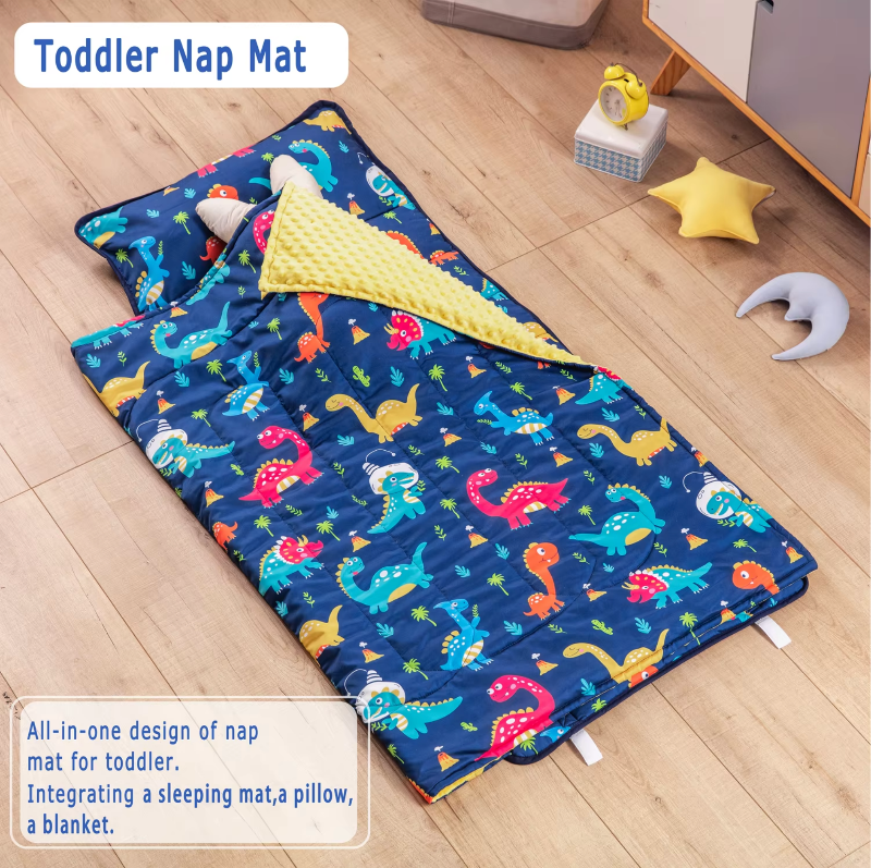 Toddler Nap Mat - Sleeping Envelope With Pillow - Just Kidding Store