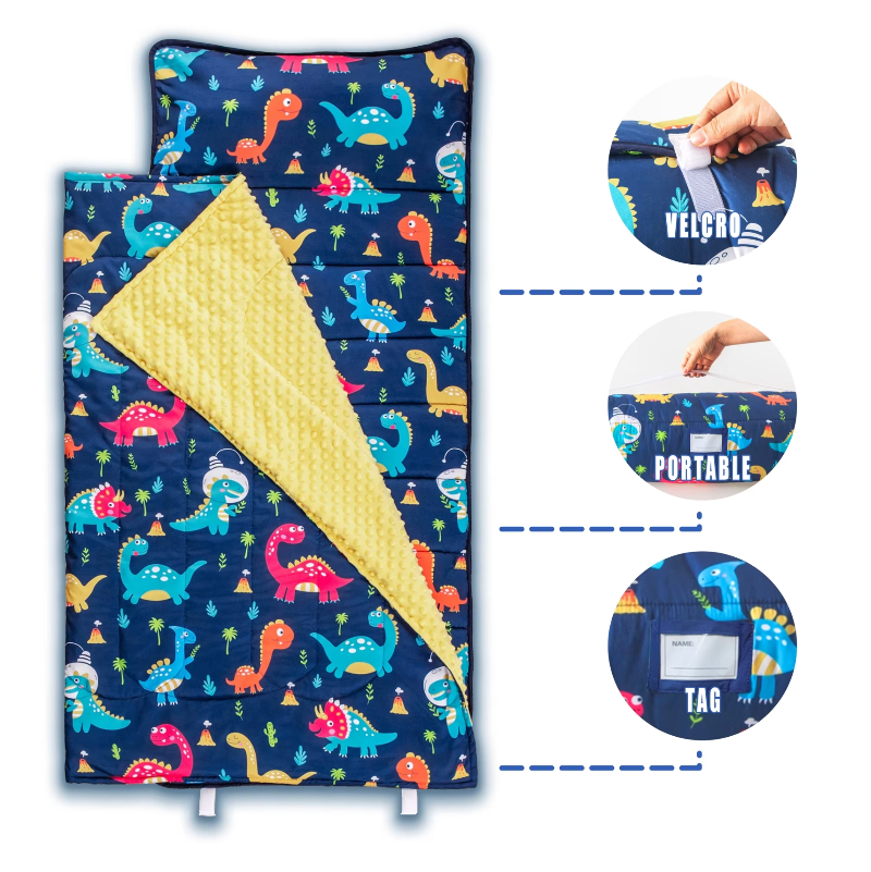 Toddler Nap Mat - Sleeping Envelope With Pillow - Just Kidding Store