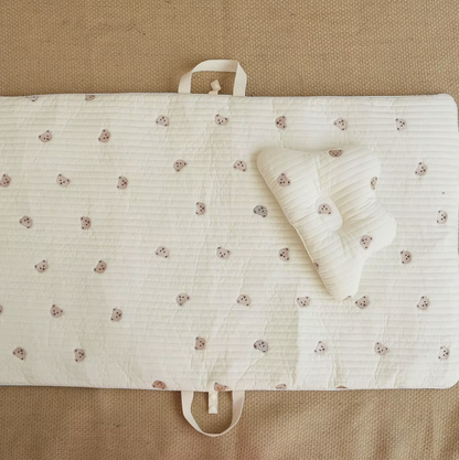 Embroidered Quilted Nap Mat