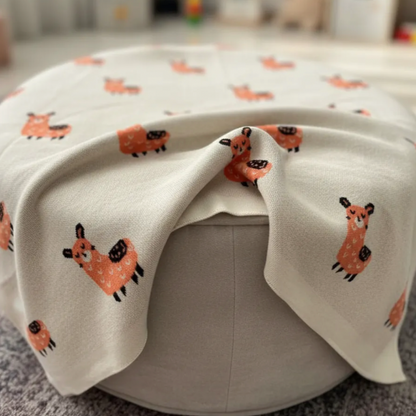 Baby Alpaca Cotton Knitted Blanket - Just Kidding Store