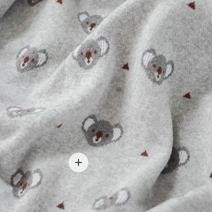 Little Koala Baby Children Cotton Knitted Blanket - Just Kidding Store