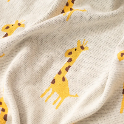 Little Giraffe Baby Children Cotton Knit Blanket - Just Kidding Store