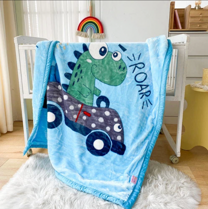 Coral Fleece Blanket - 2 Layers Bedspread