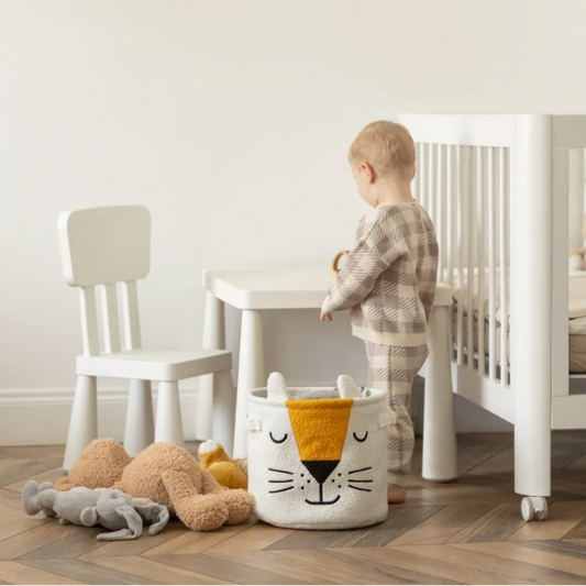 Fluffy Lion Toy Storage Basket - Just  Kidding Store