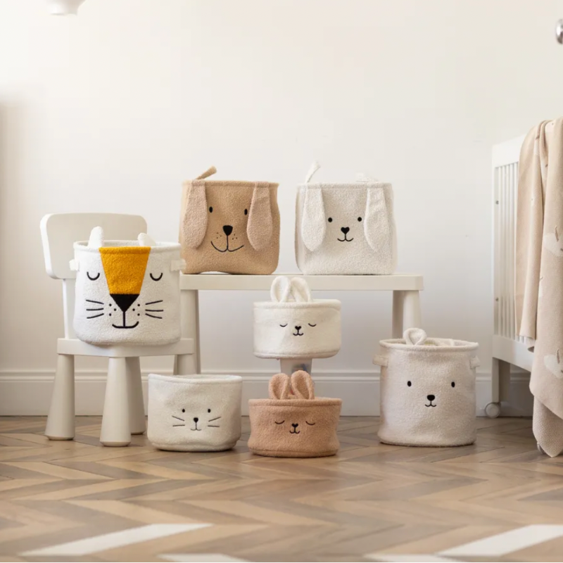 Fluffy Lion Toy Storage Basket - Just  Kidding Store