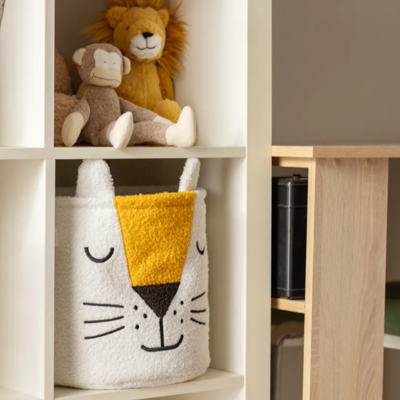 Fluffy Lion Toy Storage Basket - Just  Kidding Store