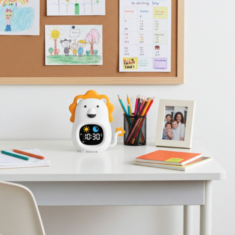 Lion Alarm Clock Touch Control Night Light - Just Kidding Store