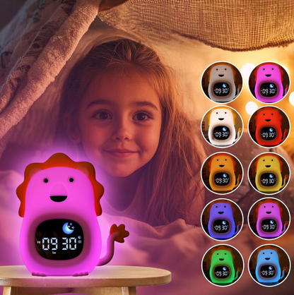 Lion Alarm Clock Touch Control Night Light