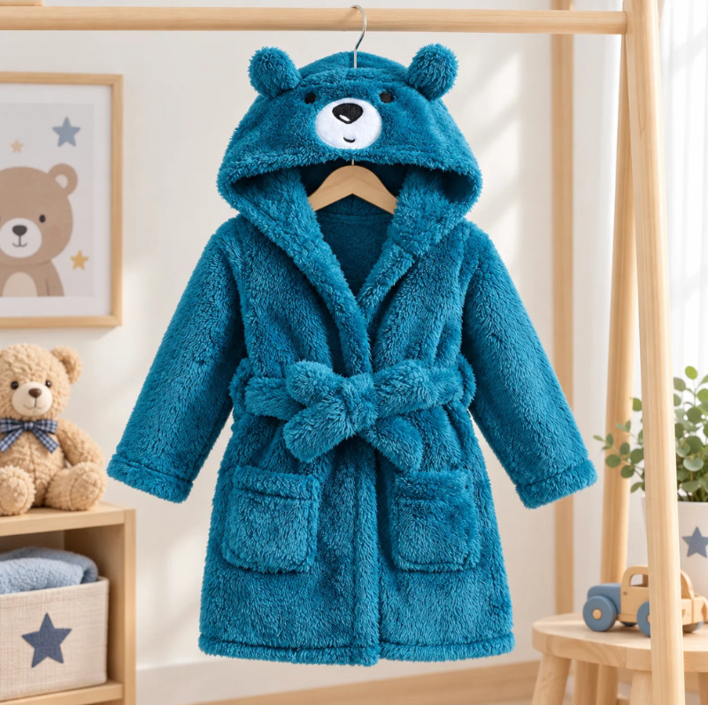 Cozy Bear Winter Children's Robe - Just Kidding Store
