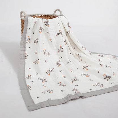 6 Layers Cotton Swaddle Blanket - Just Kidding Store