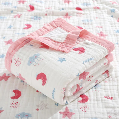 6 Layers Cotton Muslin Blanket - Just Kidding Store
