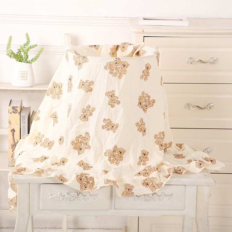 Ruffled Muslin Swaddle Blankets - Just Kidding Store