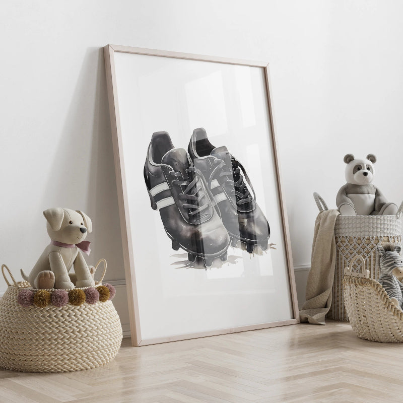 3pcs Personalized Custom Name Football Canvas Poster - Just Kidding Store