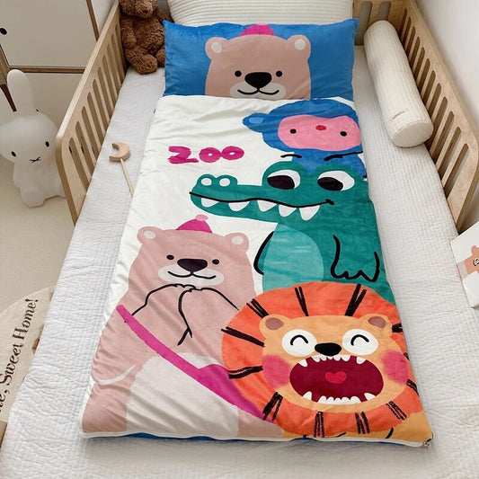 Kids Sleeping Bag With Pillow - Sleeping Envelope - Just Kidding Store