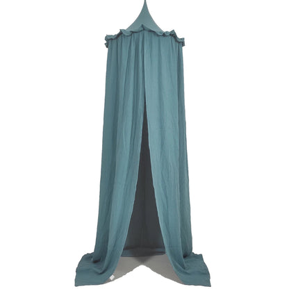 OEKO-Tex Premium Muslin Cotton Canopy With Frills - Just Kidding Store
