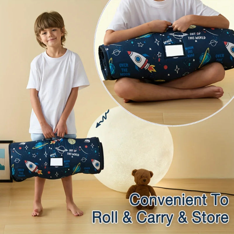 Outer Space Nap Mat - Sleeping Envelope With Pillow - Just Kidding Store